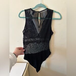 Forever 21 Black Lace Bodysuit